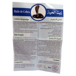 Huile de Cobra bio - 30 ml