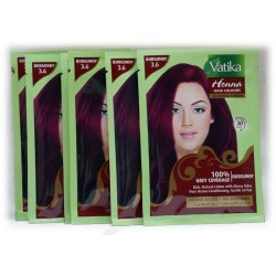 Burgundy Hair Color With Henna Vatika