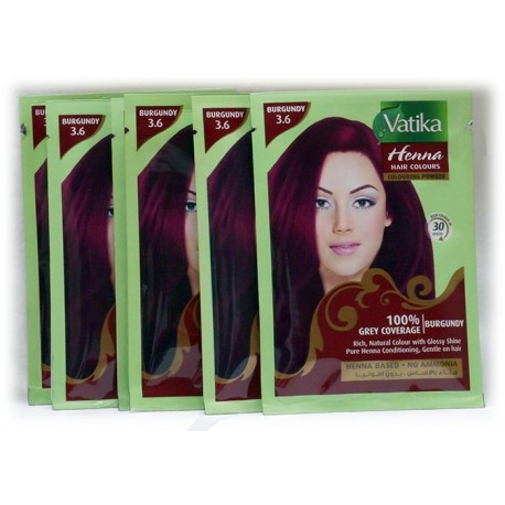 Buy our Burgundy Hair Color With Henna Vatika best quality lower...