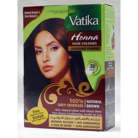 Henna Creme Castanho para cabelos Vatika