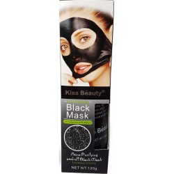 Schwarzen Akne und schwarze Gesichtsmaske